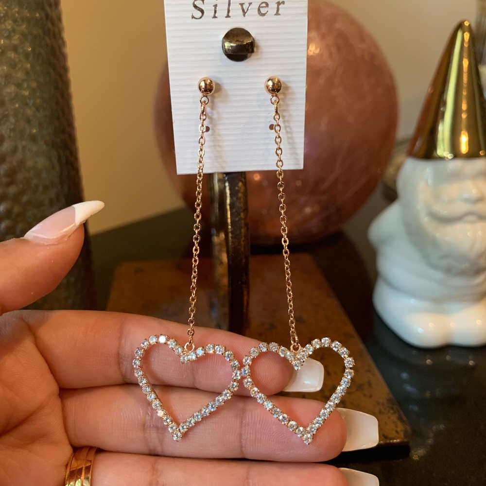 Korean Style Heart Earrings